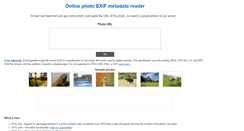 Desktop Screenshot of findexif.com